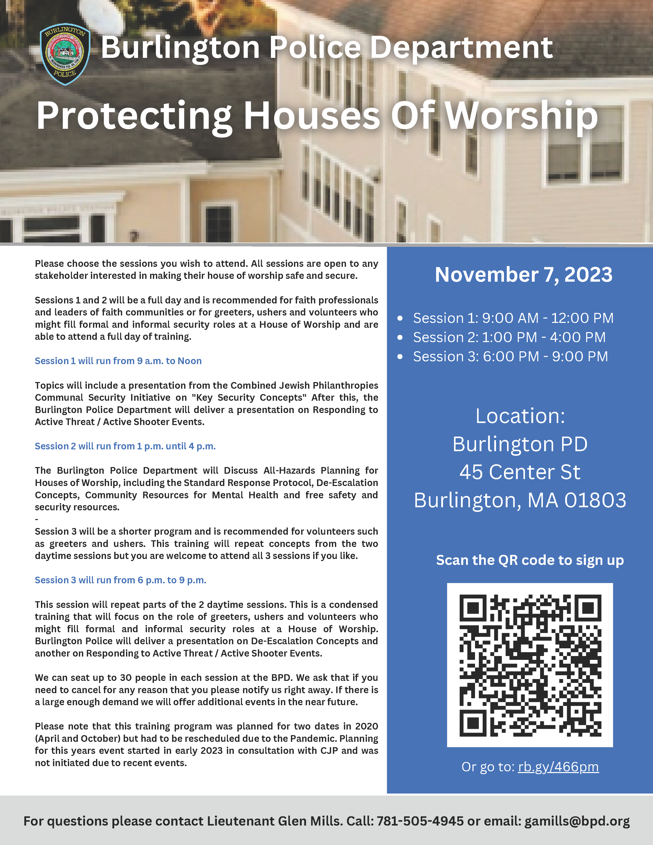 Protecting Houses of Worship - 2023