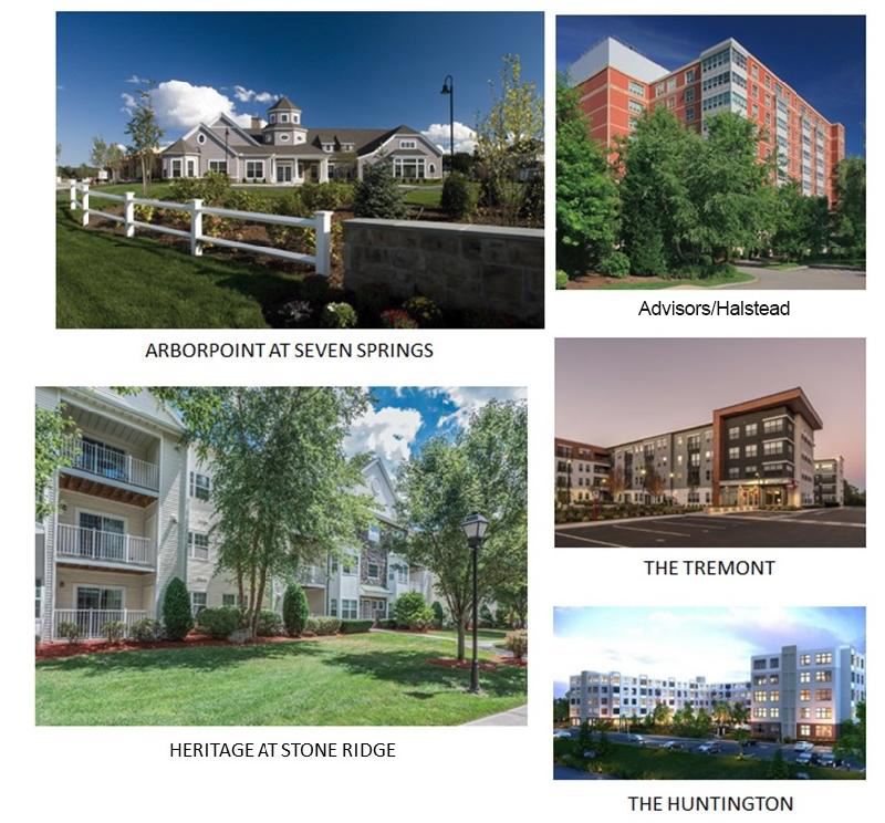 Arborpoint at Seven Springs, Kimball Towers, Heritage at Stone Ridge, The Tremont, The Huntington